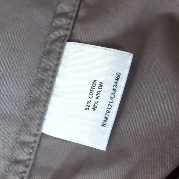 EILEEN FISHER I Classic Lightweight Grey Hooded Wrap Jacket Raincoat, L - Picture 11 of 15